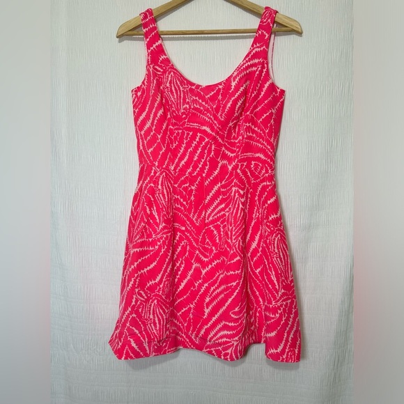 Lilly Pulitzer Pink Sleeveless Sundress Scoop Neck A-Line - Picture 3 of 6